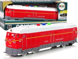 Hračka vlak 1:32 s třecím pohonem, světly a zvuky – červený