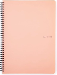 Kroužkový blok A4 Pastelini v meruňkové barvě