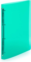 Pořadač zelený A4 s 4kroužkovou mechancí
