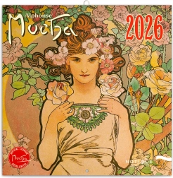 Poznámkový kalendář Alfons Mucha 2026
