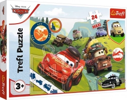 Puzzle 24 Maxi Veselá auta Disney Cars 3