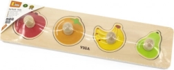 Dřevěné puzzle s úchyty Ovoce
