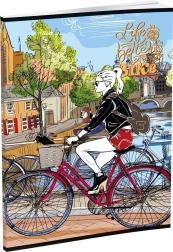 Záznamová kniha LUX A5, linkovaná, 96 listů, mix 16 motivů