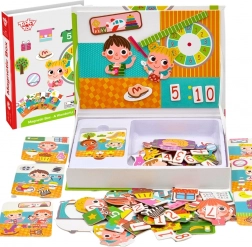 Magnetická dřevěná krabice na puzzle Tooky Toy