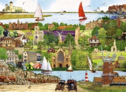 Puzzle Ravensburger Útěk do Norfolku 500 dílků