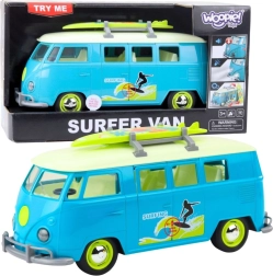 Klasický surf bus WOOPIE s osvětlením a zvukem – modrobílý model