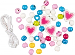 Goki dřevěné navlékací korálky pro děti