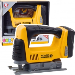 Dětská interaktivní vyřezávací pila se světelnými efekty Žlutá