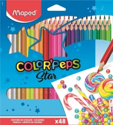 Trojhranné pastelky MAPED Color'Peps, sada 48 barev