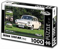 Puzzle RETRO-AUTA Škoda 1000 MB (1965) – 1000 dílků