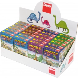 Puzzle s dinosaury a figurkou – 60 dílků