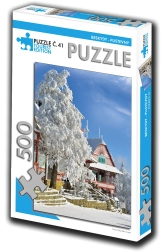 Puzzle Beskydy Pustevny 500 dílků – turistická edice