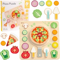 CLASSIC WORLD Dřevěná pizza na krájení, puzzle 22 dílů