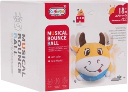 Interaktivní skákající kravička se světly a zvuky