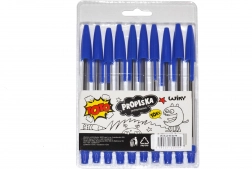 Jednorázové propisky TOTO - modrá náplň, 10 ks