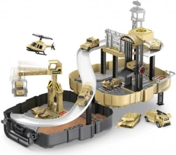 Vojenská stanice se 2 autíčky v batohu