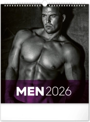 Nástěnný kalendář s muži 2026