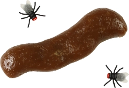 Umělé hovínko s mouchami – realistická žertovná rekvizita