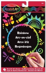 Třpytivá škrabací duhová tabulka