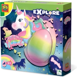 SES Explore rostoucí jednorožec ve vajíčku