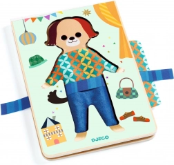 Dřevěná sada oblékání pejska Djeco