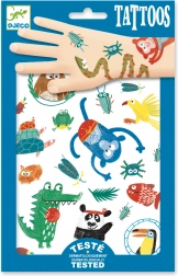 Dočasná tetování s motivem zvířátek v džungli – DJECO