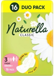 naturella classic maxi vložky s křidélky, 16 ks