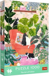 TREFL Premium Plus puzzle 1000 dílků – The Art of Colour: Sladký domov