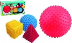 Senzorická sada geometrických tvarů LITTLE HERO, 4 ks