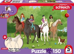 Schmidt puzzle Schleich výlet do přírody 150 dílků + figurka