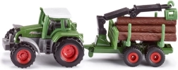 Siku Farmer traktor s lesním přívěsem – kovový model