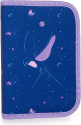 Školní penál OXY GO Květiny, 1 patro, 2 chlopně