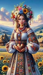 Diamantové malování – dívka se slunečnicemi 30 × 40 cm