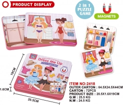 Kovová magnetická sada pro malou stylistku 2v1