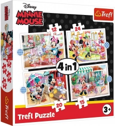 Puzzle 4v1 Minnie s přáteli
