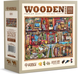 Dřevěné puzzle Muzejní police 1010 dílků WOODEN CITY
