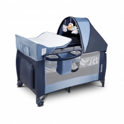 Cestovní postýlka Sven Plus od Lionelo – Modrá