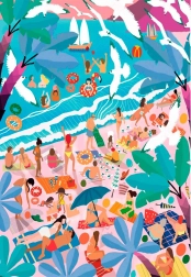 Clementoni puzzle Neděle na pláži 1000 dílků