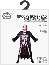 Dětský kostým kostlivec s maskou 110–120 cm