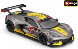 kovový model 1:43 chevrolet corvette c8.r 2020 – bburago