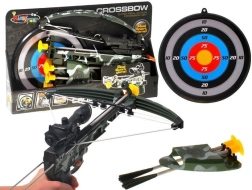 Dětská kuše s laserovým zaměřovačem a terčem