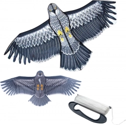 Letecký drak ve tvaru orla 150 × 70 cm s cívkou a 100m šňůrou