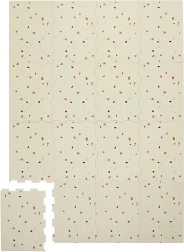 3 Sprouts pěnová hrací podložka terrazzo cream