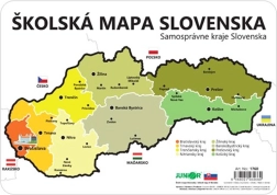 Školní mapa slovenska – šablona krajů 26 × 18 cm