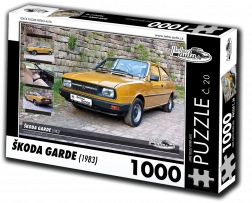 Puzzle RETRO-AUTA Škoda Garde 1000 dílků