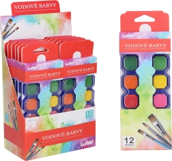 Vodové barvy 12 ks