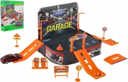 Garážová hračka s autem Welly Porsche