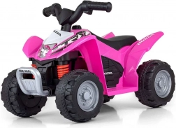 Elektrická dětská čtyřkolka HONDA ATV růžová – licencované odrážedlo MILLY MALLY