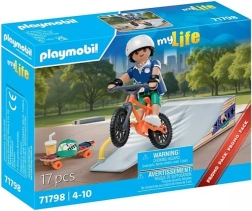 Playmobil dárková sada skateboardista se rampou