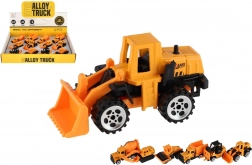 Mini stavební auta kov/plast 7 cm volný chod mix druhů